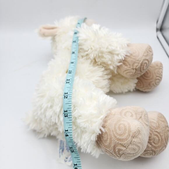Build A Bear Swirly Lamb Plush 13" White Fur Eyelashes Retired Stuffed Toy BABW - Picture 10 of 10